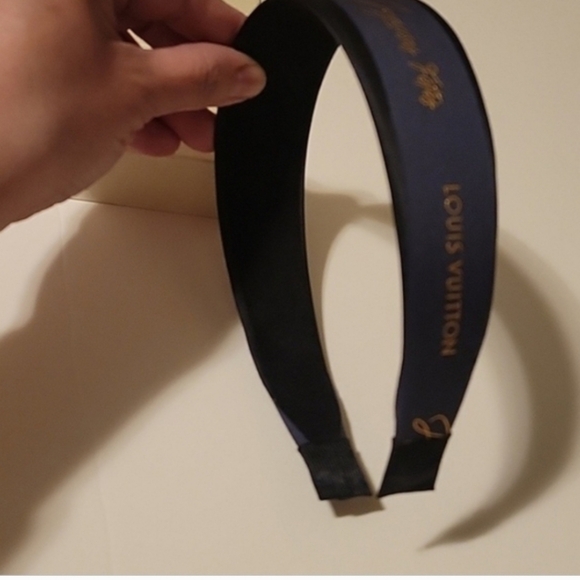 Louis Vuitton Navy and Gold Hairband main image 2
